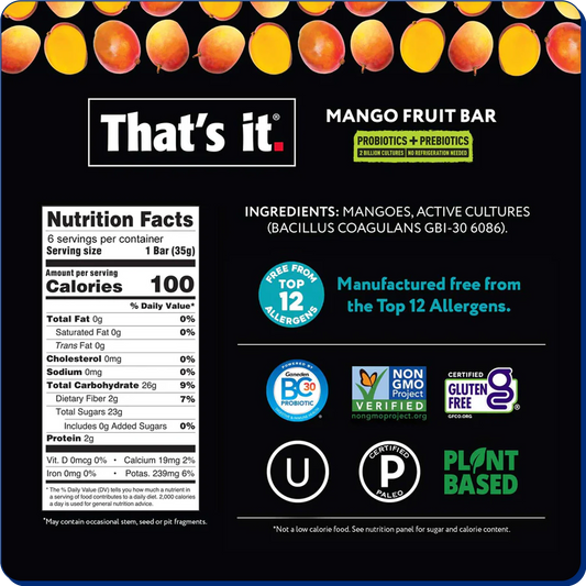 That's It - Probiotic Fruit Bar