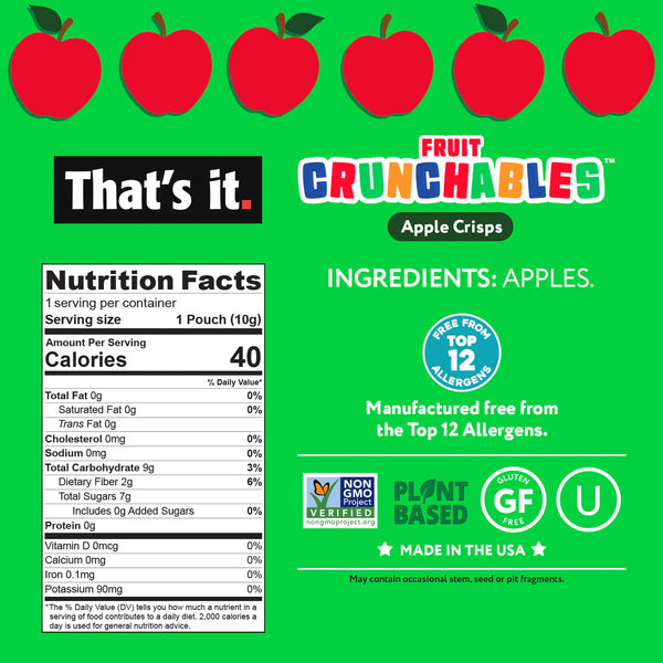 That's It - Fruit Crunchables Apple - 10 GR
