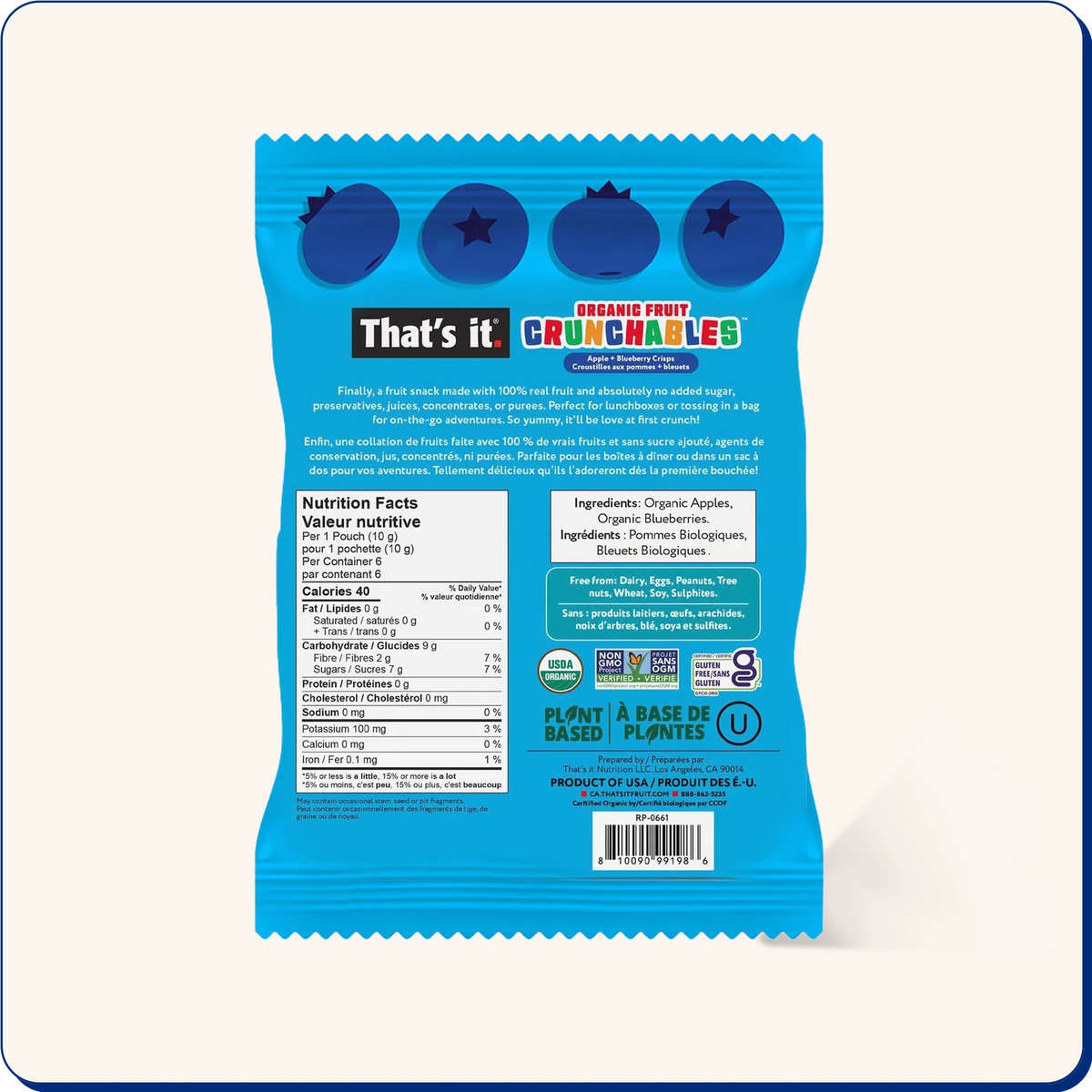 That's It - Fruit Crunchables Apple - 10 GR
