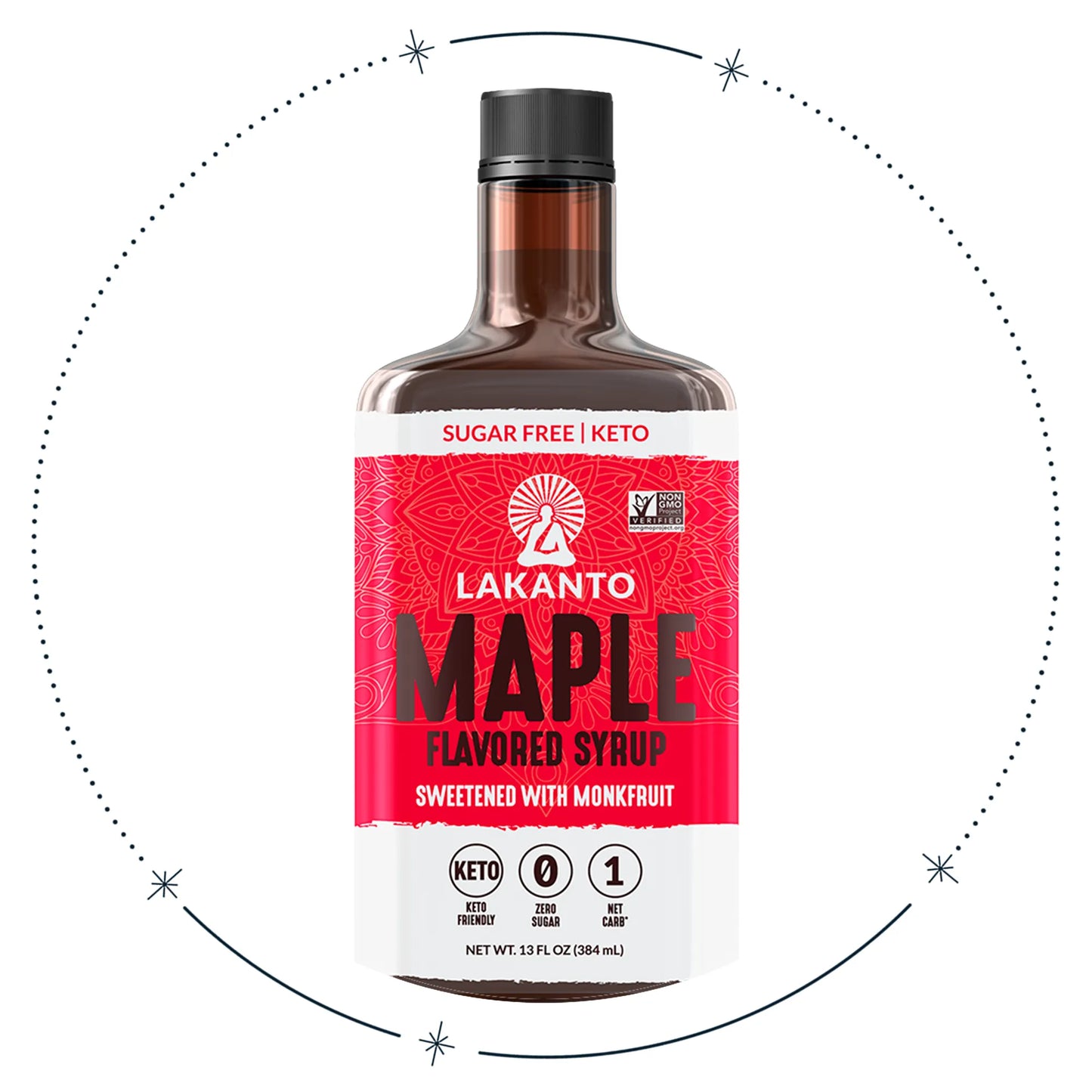 Jarabe sabor Maple sin azúcar 384 ml - Lakanto