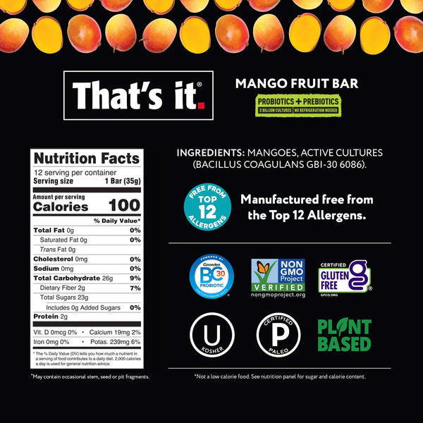 That's It - Probiotic Fruit Bar